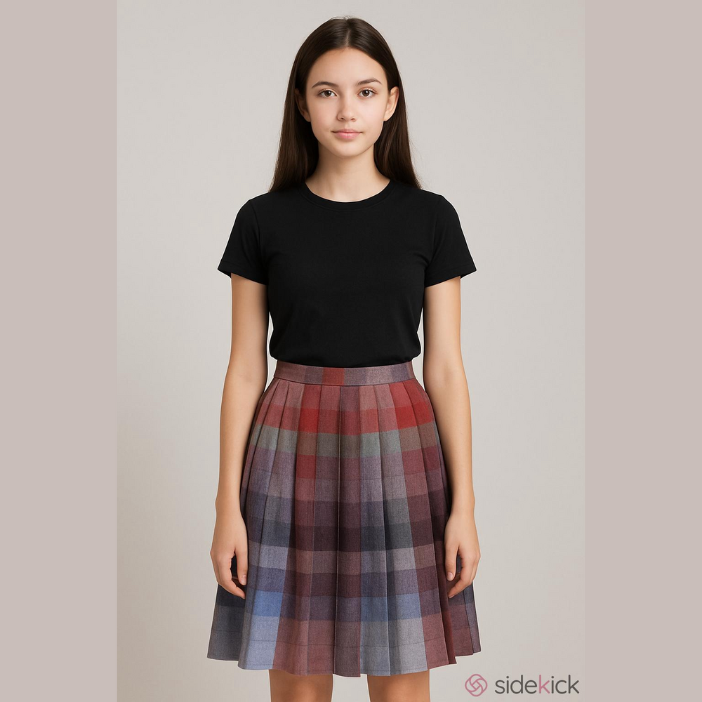 Sears Multicolor Plaid Skirt